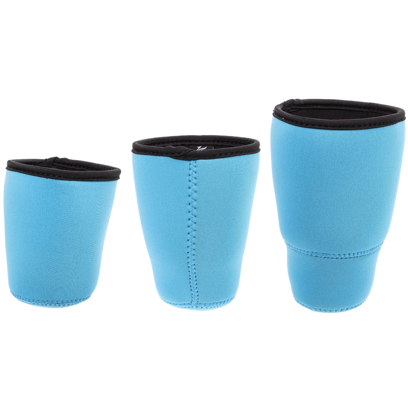 Toddmomy Kaffeetassenhülle Tassenüberzüge Für Getränke 3 Stück Wiederverwendbare Isolierte Becherhüllen Kaffeebecherhalter Neopren Getränke Blau Kaffee Eisgekühlt von Toddmomy