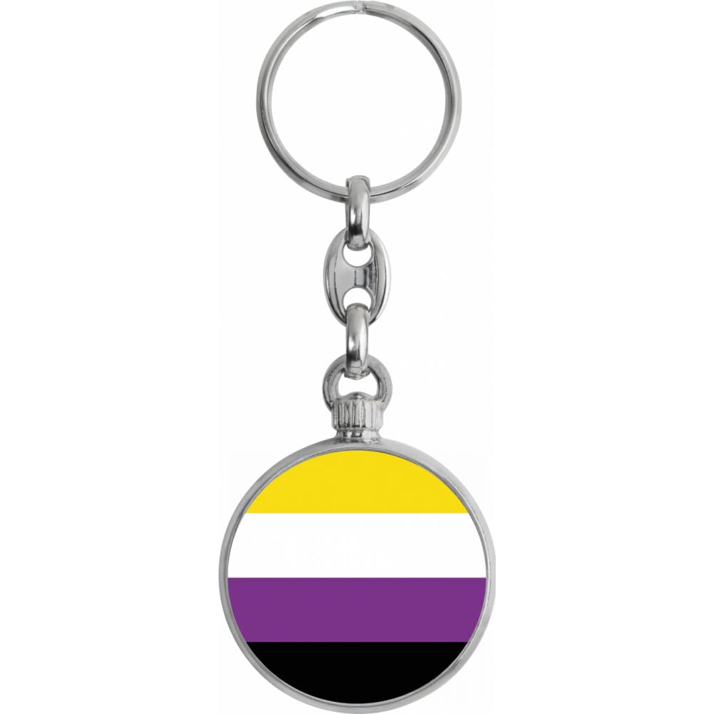 Toff London Pride Nonbinary Flag Schlüsselanhänger von Toff London