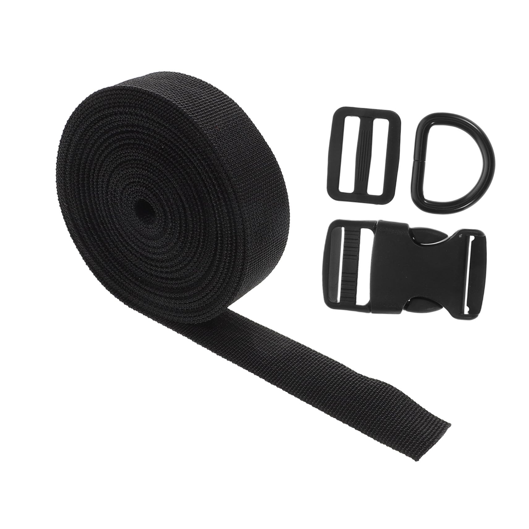 Tofficu 1 Satz Riemenset Schlauchmanschettenschutz Ersatz Für Rucksackclips Outdoor-Schnalle Geteilte Abbrechbare Verschlüsse Aus Kunststoff Schnallen-kit Nylon Black von Tofficu