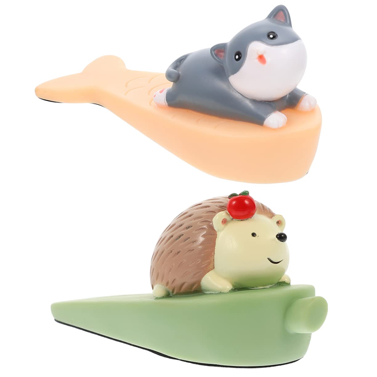 Tofficu 2st Cartoon-türstopper Tür Stoppt Türzugstopper Magnetischer Türhalter Türstopper Für Katzen Beschwerter Türstopper Tierischer Türstopper Entzückende Türstopper Türstau Pvc-emaille von Tofficu