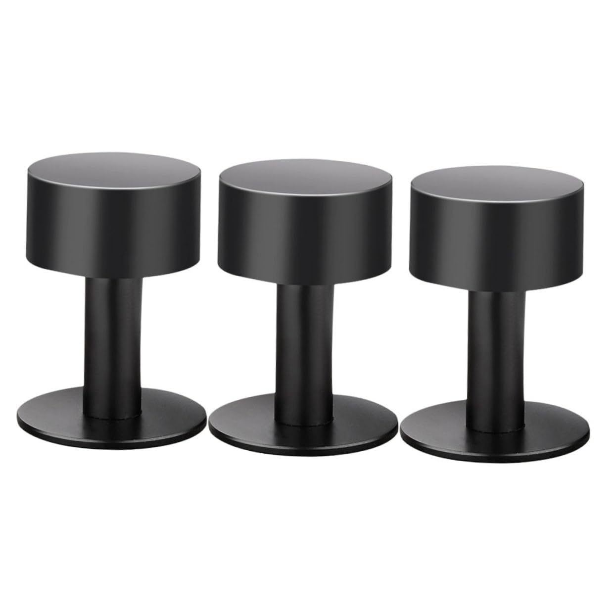 Tofficu 3pcs Türklingel Stopper Auto Türgriff Stoßstange Türverschluss Glocke Türstoßstangen Zum Zuschlagen Schwelle Ecke Verriegeln Planke Rand Tor Keil Türblocker Black Rostfreier Stahl von Tofficu