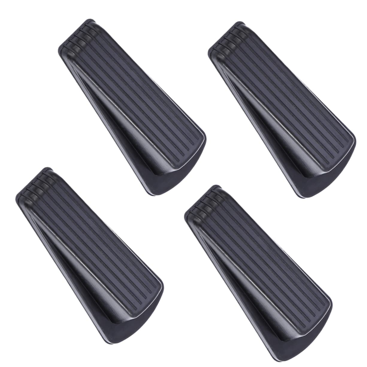 Tofficu 4 Stück rutschfester Türstopper mehrflächiger Türstopper Türhalterkeil Schlagfreier Türstopper Nicht-Türstopper door stops door wedge Türstopper aus Gummi Türpuffer aus Gummi Black von Tofficu