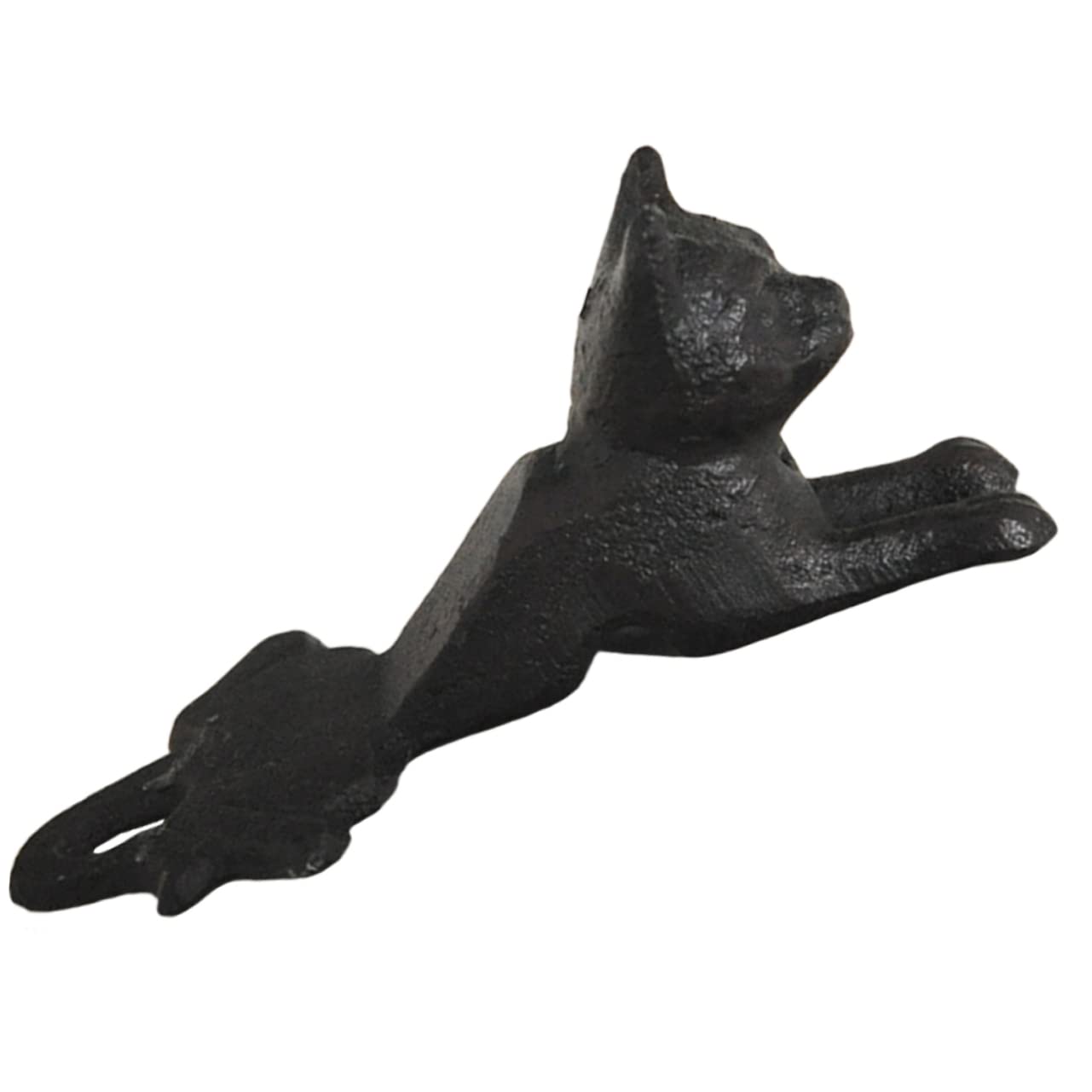 Tofficu Gusseisen Katze Türstopper Türbodenblock Wandschutz Türstopper Türstopper Stanzer – Türstopper Keil Türstopper Dekor Wandschutz Türstoßstange Vintage Schwarz von Tofficu