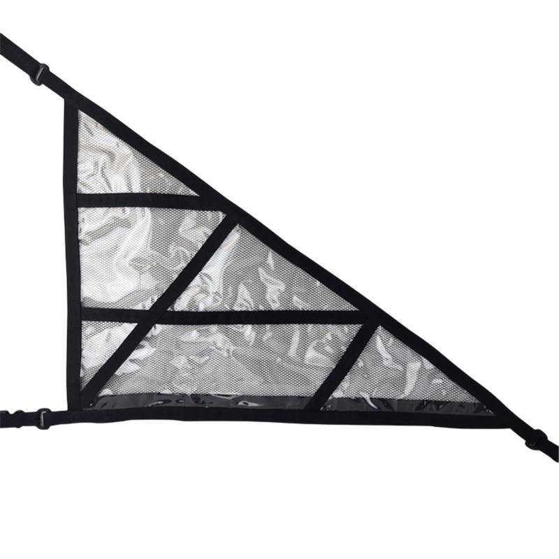 Auto Deckenaufbewahrung - Dreieck Auto Decke Cargo Net | Auto Aufbewahrungstasche | Auto Camping Aufbewahrungstasche Cargo Net Pocket Doppellagige Mesh SUV für SUV, Roadtrips, Camping und Overlanding von Toliya