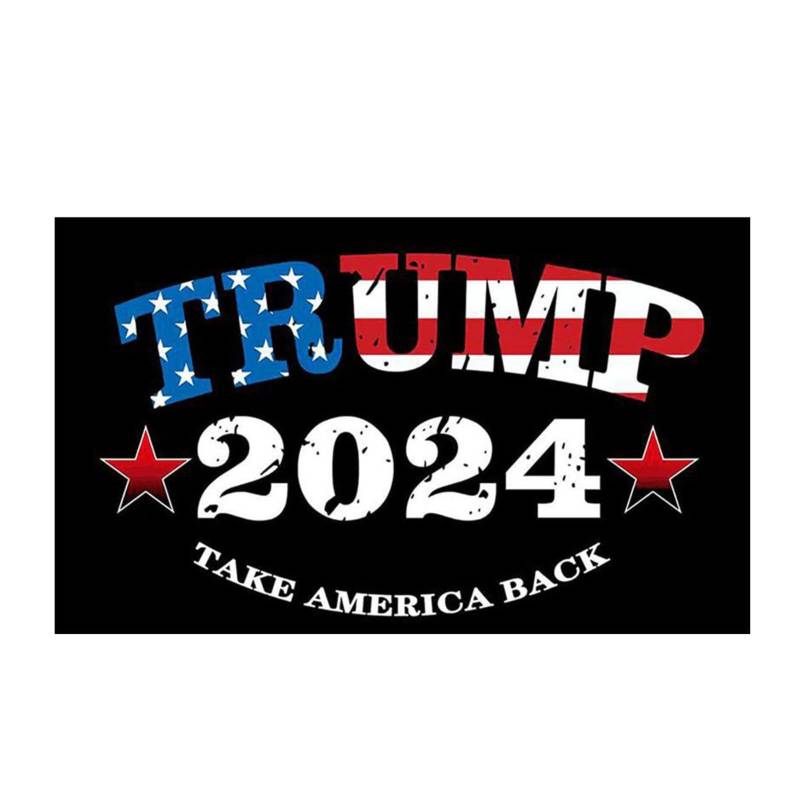 Trump 2024 Aufkleber, Trump Autoaufkleber 2024 - Selbstklebender Trump-Buchstaben-Autoaufkleber,Take America-Rückfensteraufkleber, wasserfester, langlebiger, antihaftbeschichteter Stoßstangenaufkleber von Toliya