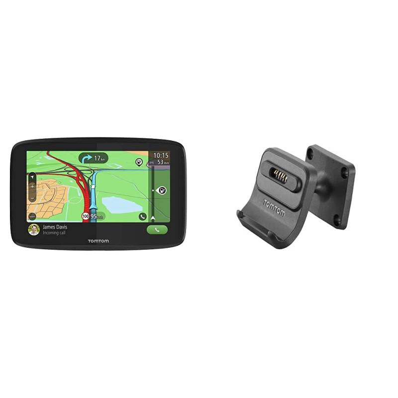 TomTom Navigationsgerät GO Essential (6 Zoll, Stauvermeidung Dank TomTom Traffic, Karten-Updates Europa, Freisprechen, Updates über Wi-Fi) & Fixed Installation XXDock (GO 520/5200/620/6200) von TomTom