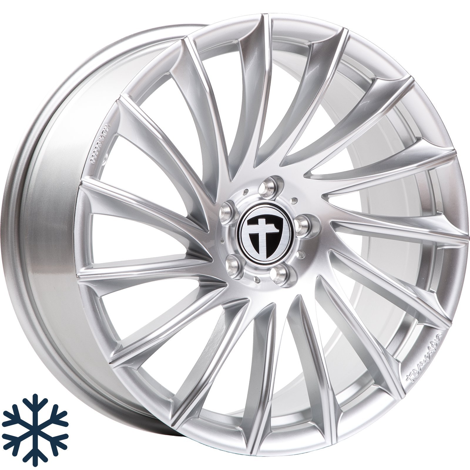 TOMASON TN16 BRIGHT SILV 5X108 ET40 HB72.6 TN16 BRIGHT SILVER von Tomason