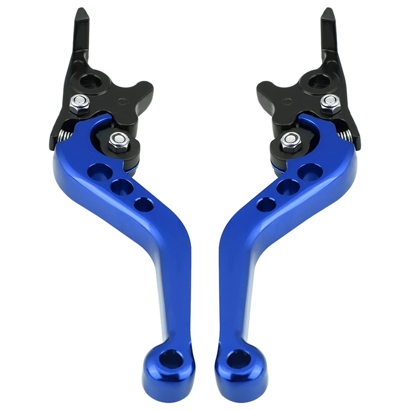 1 Paar Universal Motorrad Brems Kupplungshebel, 22mm 7/8 Zoll CNC Aluminium Motorrad Kupplungstrommel Bremshebelgriffe für 150cc Sport Bike Street Bike Scooter(Blau) von Tomotato