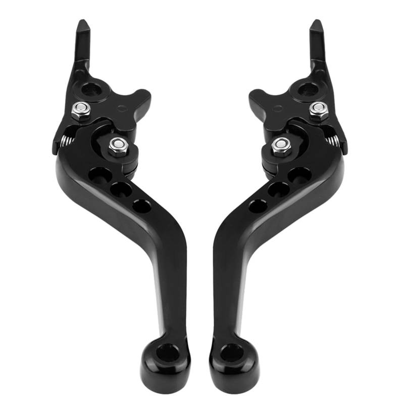 1 Paar Universal Motorrad Brems Kupplungshebel, 22mm 7/8 Zoll CNC Aluminium Motorrad Kupplungstrommel Bremshebelgriffe für 150cc Sport Bike Street Bike Scooter(Schwarz) von Tomotato