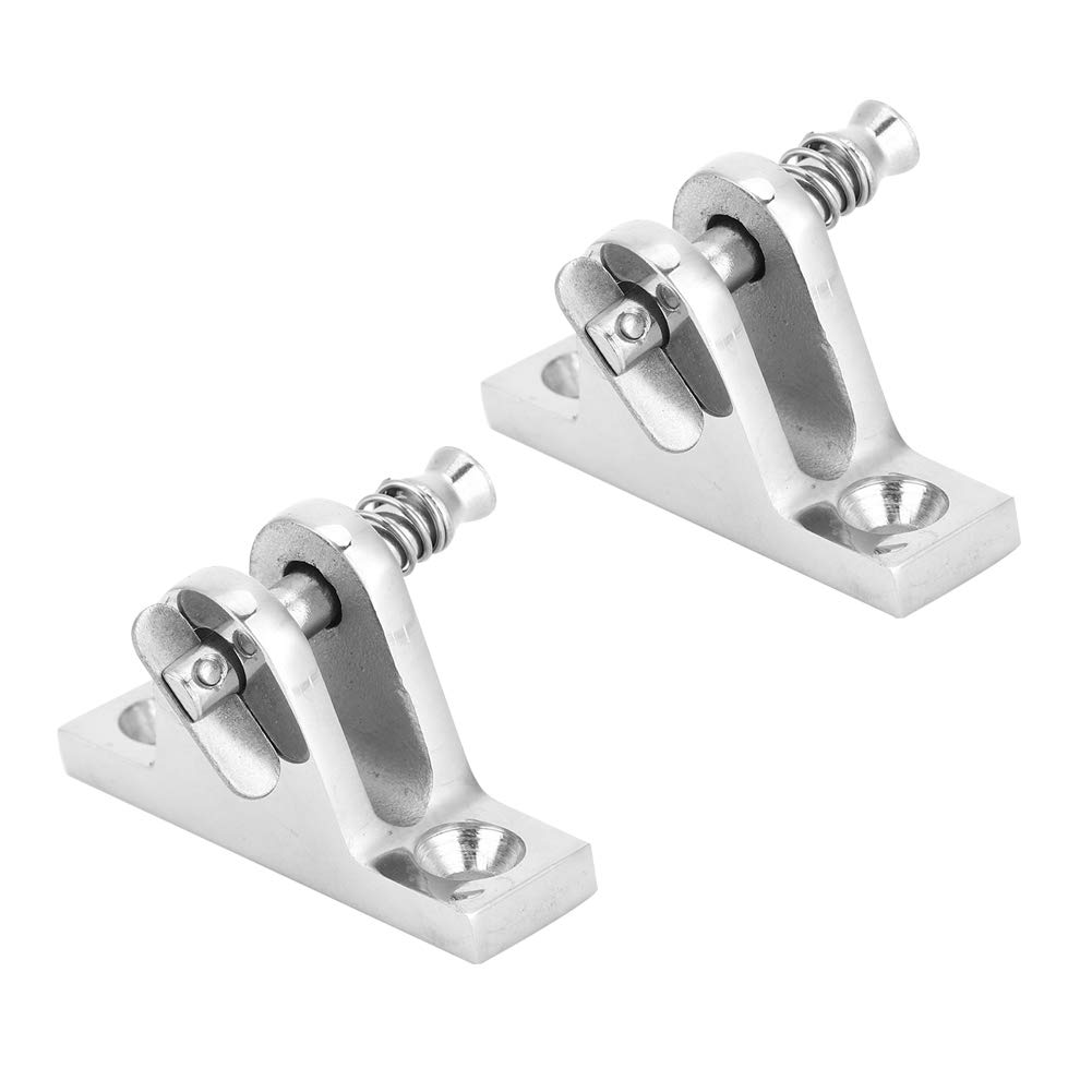 2 Stück Marine Deckscharniere, 55 x 18mm 316 Edelstahl Beschlagteile für Bimini Tops für Boote und Yachtzubehör, Montagebeschläge für Marine Hardware von Tomotato