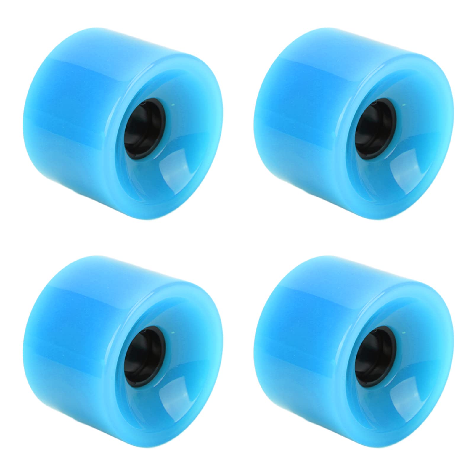 4 Stück 78A Longboard Räders, Schwarz Skateboard Rad PU Scooter Räders Ersatz Zubehör (Blau) von Tomotato