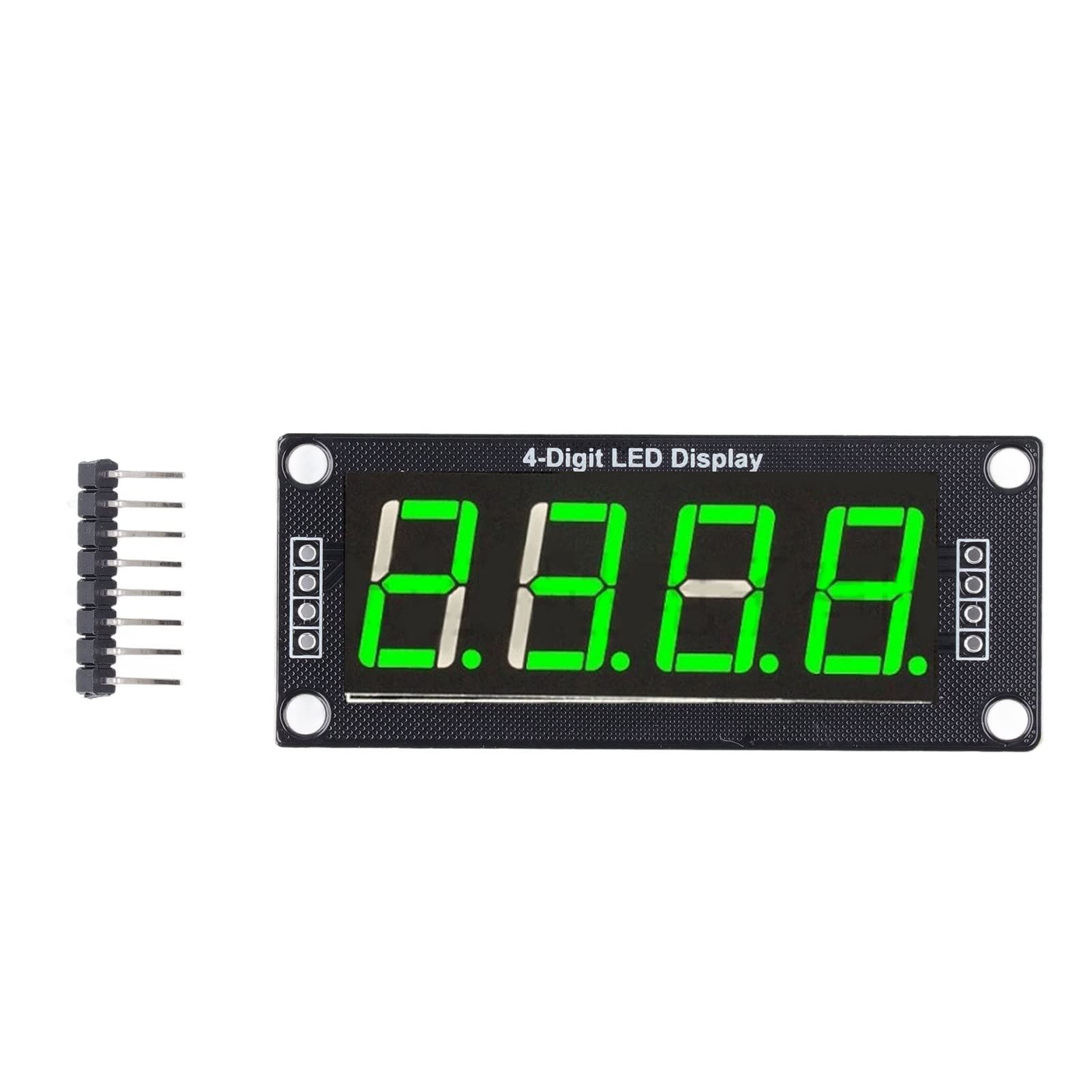 4 Stück LED Segment Digitalanzeige Modul, 0,56 Zoll 4 Stelliges 7 Segment PCB Uhrmodul LED Anzeigeröhre (Green) von Tomotato