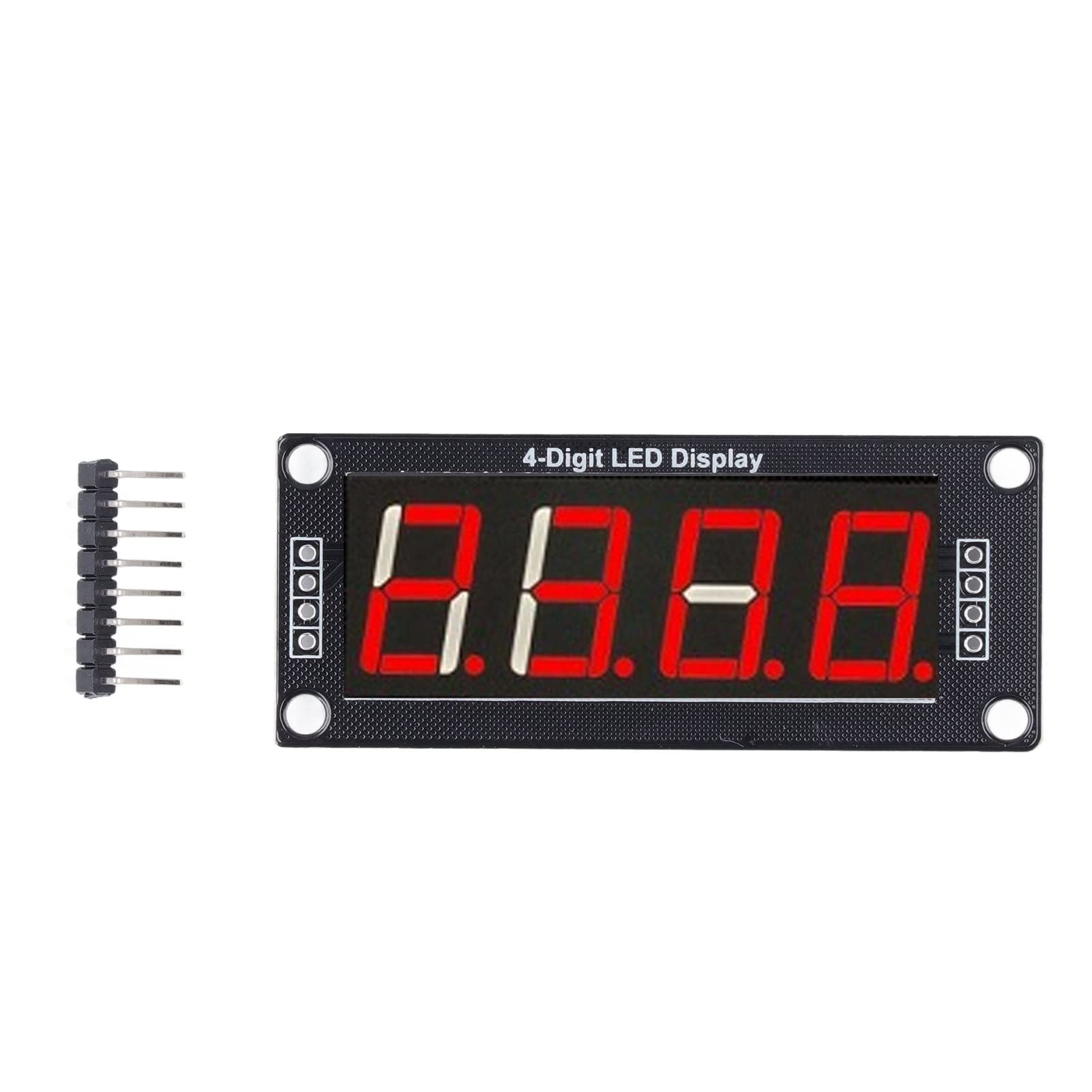 4 Stück LED Segment Digitalanzeige Modul, 0,56 Zoll 4 Stelliges 7 Segment PCB Uhrmodul LED Anzeigeröhre (Red) von Tomotato