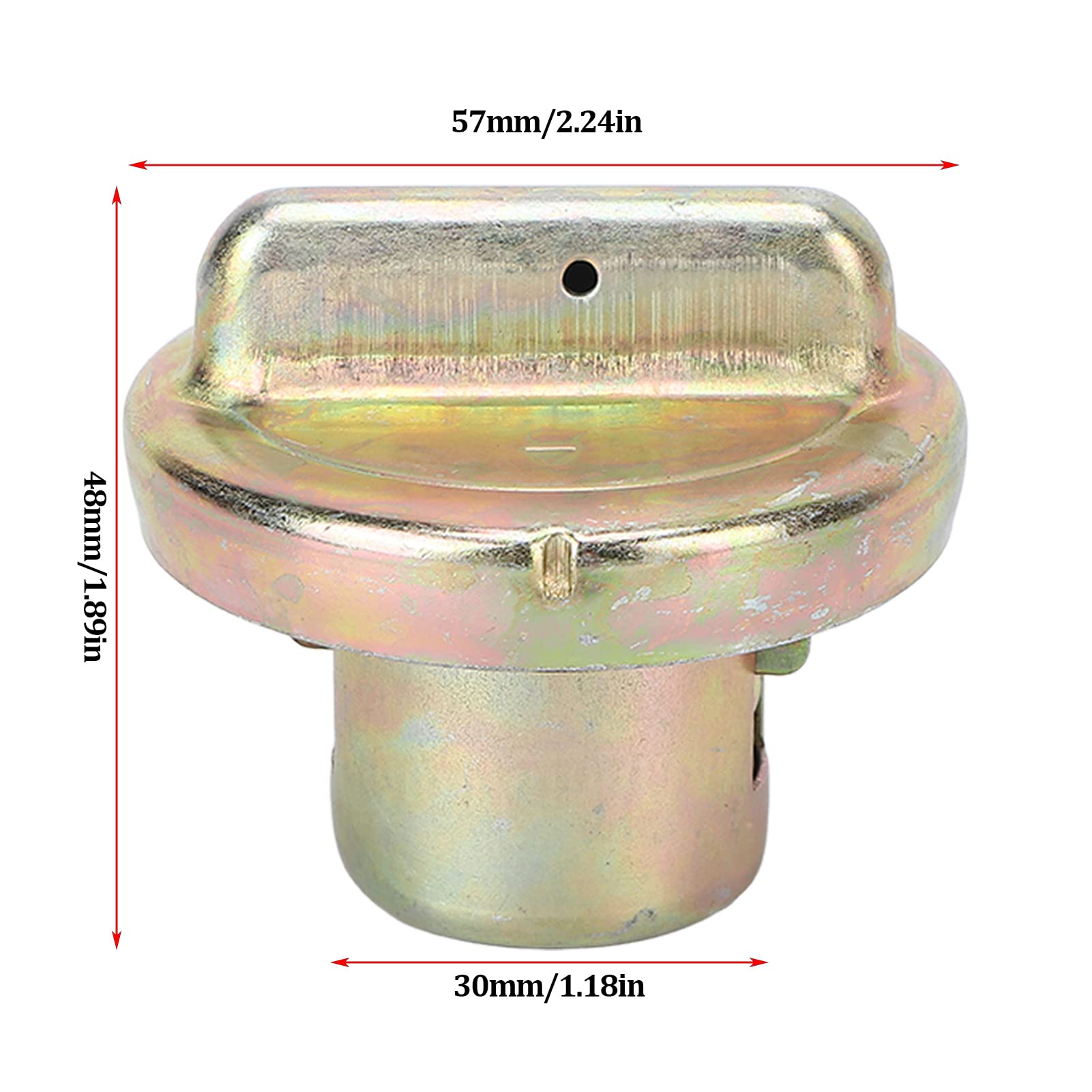 Metall -Kraftstoff -Tankkappe, Motorrad -Roller -Kraftstoffgas -Öltankfüllkappe für ATC110 ATC185 ATC200 ATC70 CT70 NA50 von Tomotato