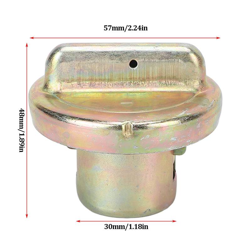 Metall -Kraftstoff -Tankkappe, Motorrad -Roller -Kraftstoffgas -Öltankfüllkappe für ATC110 ATC185 ATC200 ATC70 CT70 NA50 von Tomotato