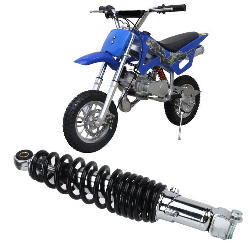 Motorrad Stoßdämpfer, 300mm Hinterradaufhängung Dämpfer Verstellbarer Federstoßdämpfer für GY6 125 50 60 80 150cc Roller Mopeds ATV von Tomotato