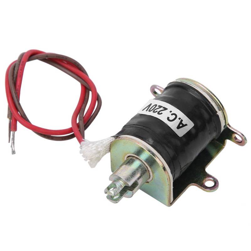 Push Pull Solenoid Elektromagnet, 220V AC 3N 10mm Hub Offener Rahmen Mechanischer Elektromagnet für Lineare Bewegung von Tomotato