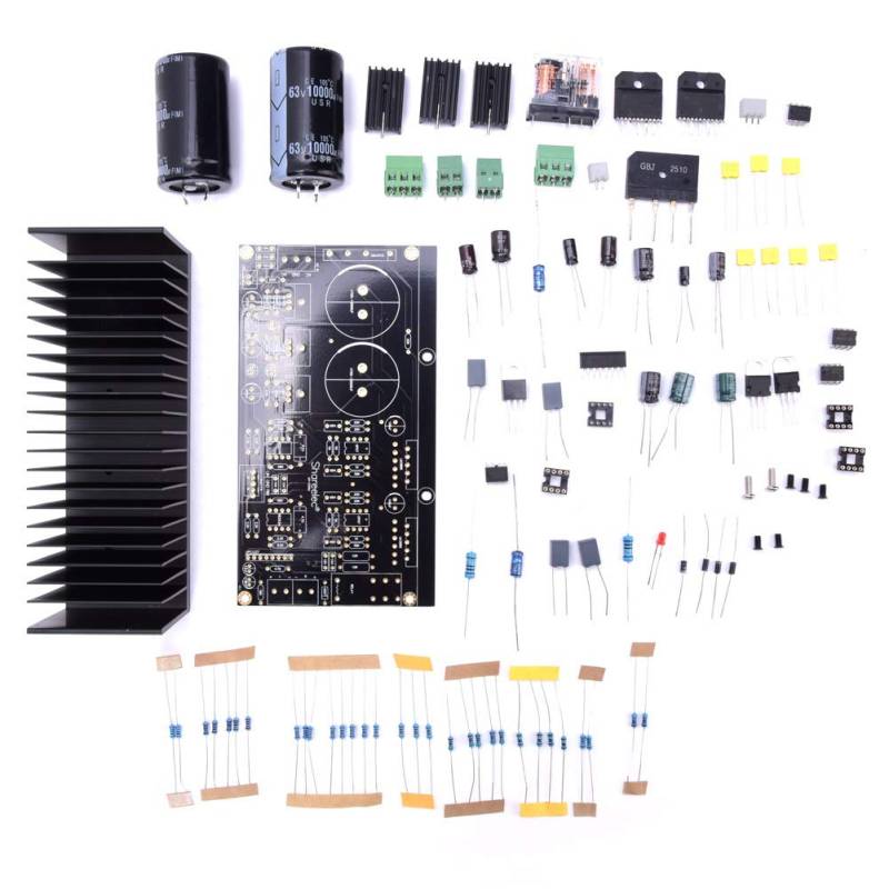 Stereo Verstärkerplatine, DIY Verstärkerplatine Kit LM3886 Verstärkerplatine OP07 DC Servo 5534 Unabhängiger Operationsverstärker von Tomotato