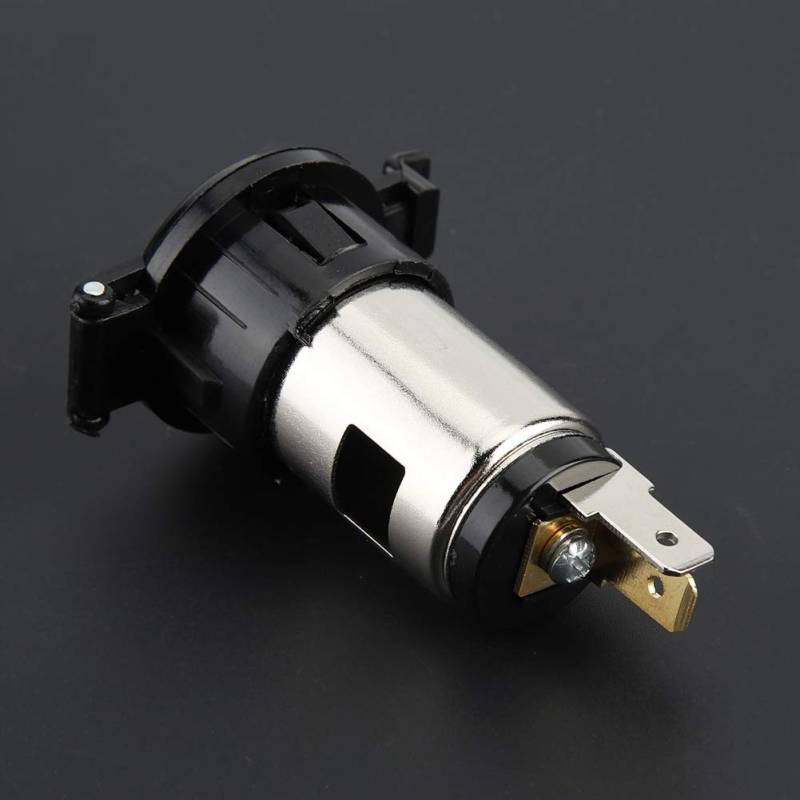 12V 24V Auto Motorrad Zigarettenanzünder Steckdose Stecker, mit Wasserdichter Abdeckung, Universelle Passform von Tomvorks