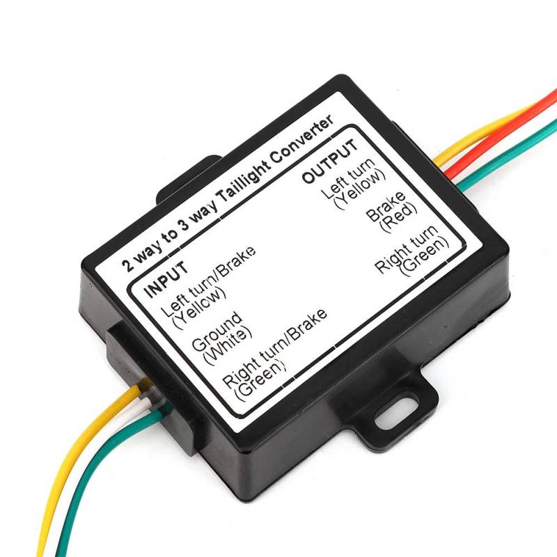 2-3-Draht-Spleiß-Anhänger-Konverter, Elektrisches System, Kabelbaum-Adapter, US-Typ für Rücklicht-Adapter, Rücklicht-Konverter, Anhänger-Zubehör von Tomvorks