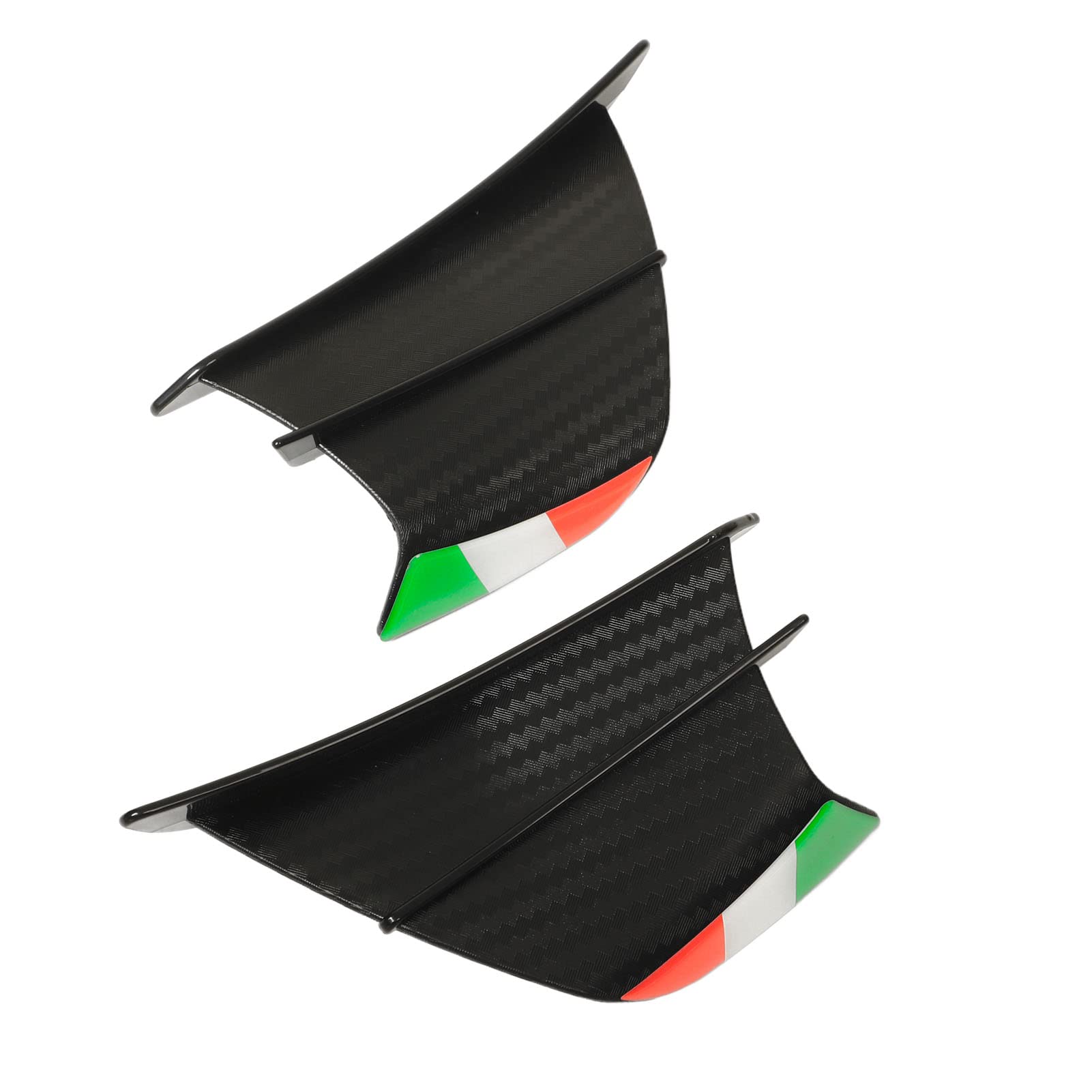 2PCs Motorrad Flügel Seitenspoiler Verkleidungen Winglets Erhöhte Stabilität Modisches Design R1 R25 Z900 Z1000 CBR650 Racing (Mattes Kohlefasermuster) von Tomvorks