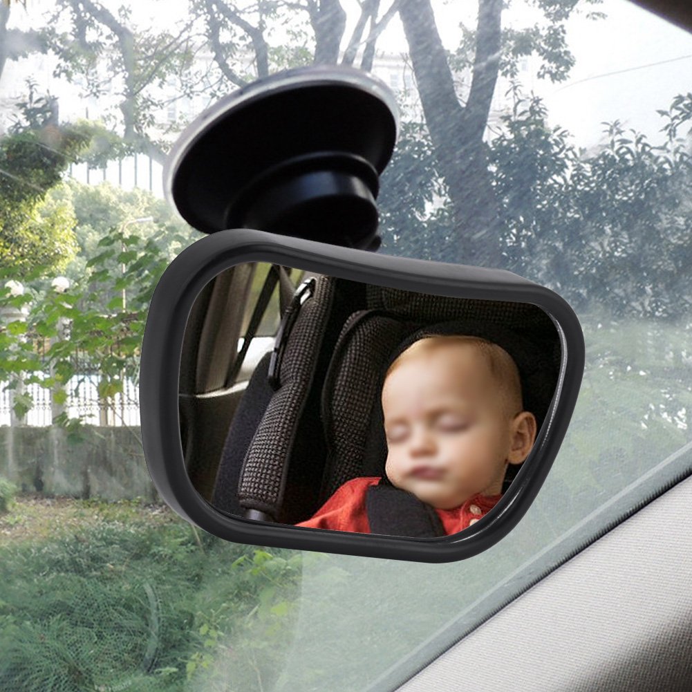 360° Drehbarer Zwei-in-Eins-Sicherheitsspiegel für den Baby-Rücksitz und die Rückansicht Im Auto von Tomvorks