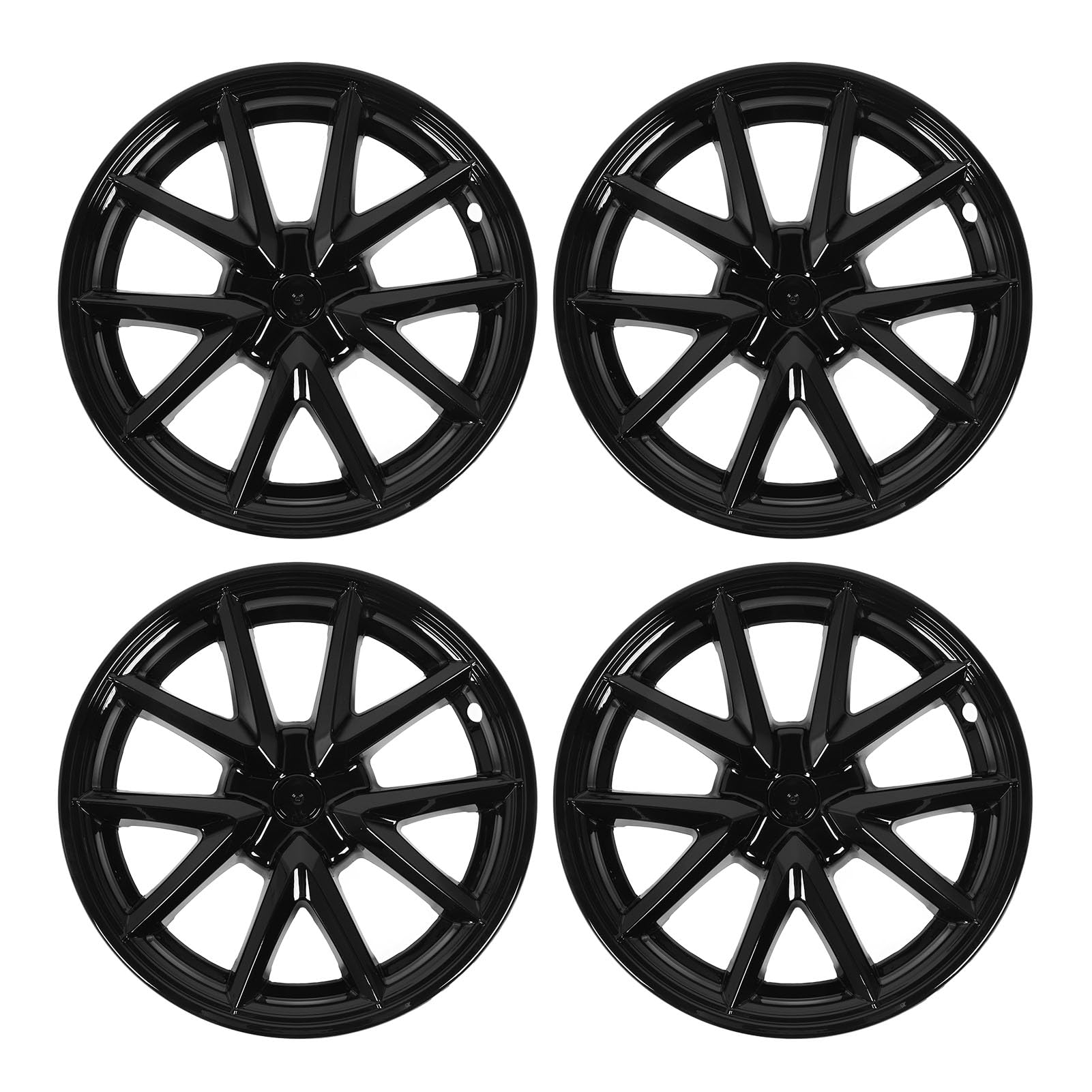 4PCS 18 Zoll Hell Black Wheel Hub-Hub Cover für -Modelle -Erfrischen Sie Ihr Rad-Erscheinungsbild von Tomvorks