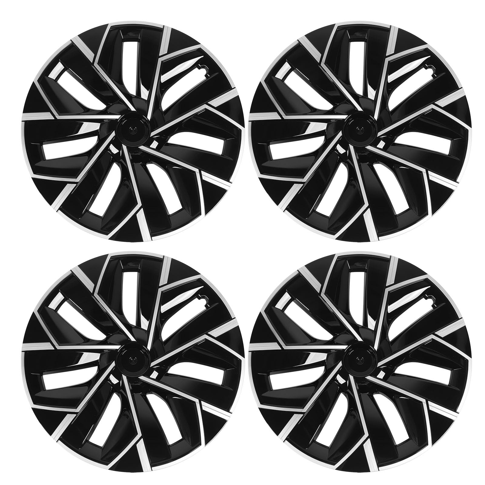 4PCS 19in Hell Black Hubcap Wheel Rand Cover für -Modelle - Upgrade des Looks Ihrer von Tomvorks