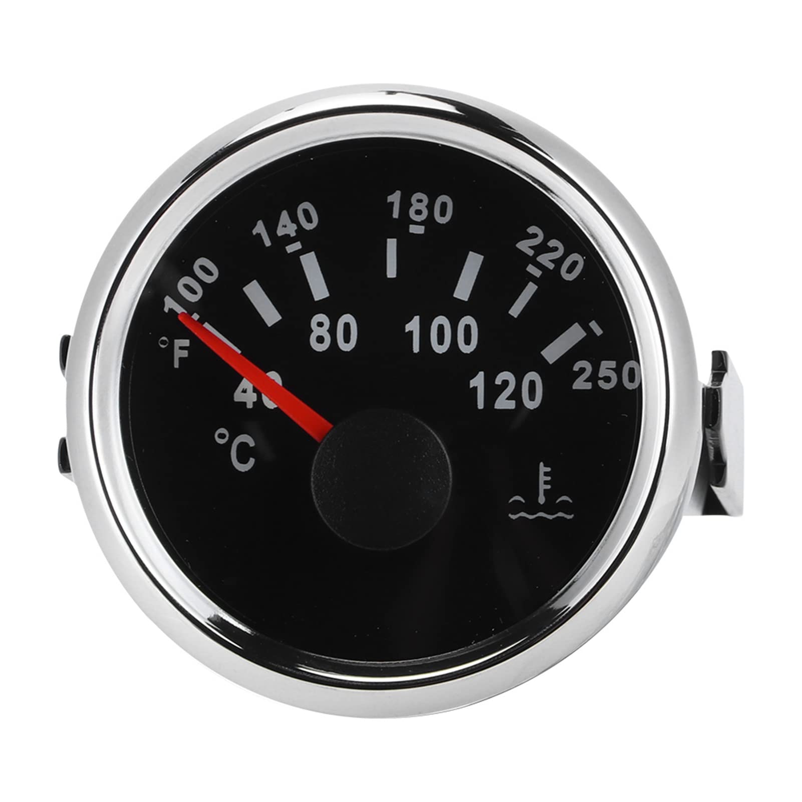 52mm 2in Marine Engine Water Temperature Gauge 40-120 ℃ Temp Meter Boat RVBusiness & Industrie, Elektronik & Messtechnik, Mess- & Prüftechnik! (Schwarzes Zifferblatt, silberne von Tomvorks