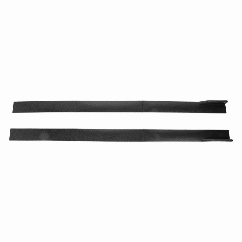 6PCS Auto-Seitenschweller-Kohlefasermuster, 3-teilige Seitenschweller-Winglets-Diffusoren, Universeller Ersatz, Verbessern die Aerodynamik (2,2m) von Tomvorks