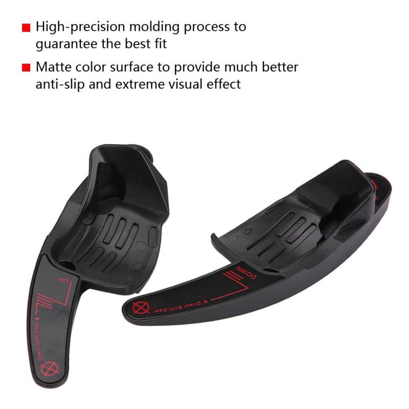 Auto Lenkrad Schaltpaddel Blade Shifter 6 B6 MK5 Verbesserung der Festigkeit Matte Textur Einfache Installation Golf6 Variant Sportline (rot gebürstet) von Tomvorks