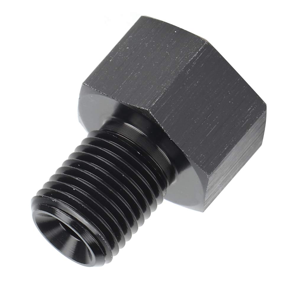 Buchse auf M10x1,0 Reduzier-Öldruckmesser-Adapter, Schwarz von Tomvorks