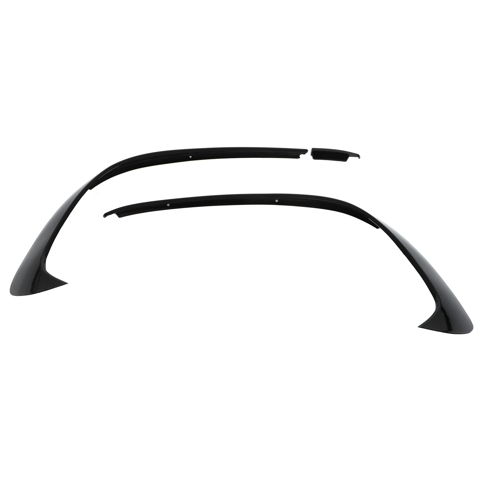 GLÄNZENDE SCHWARZE FRONTSTOßSTANGE, SPOILER-SPLITTER-ZIERLEISTUNG, Ideal für AMG-LINE A45, Robustes ABS-Material, Geeignet für die Modelle 2015–2018 von Tomvorks