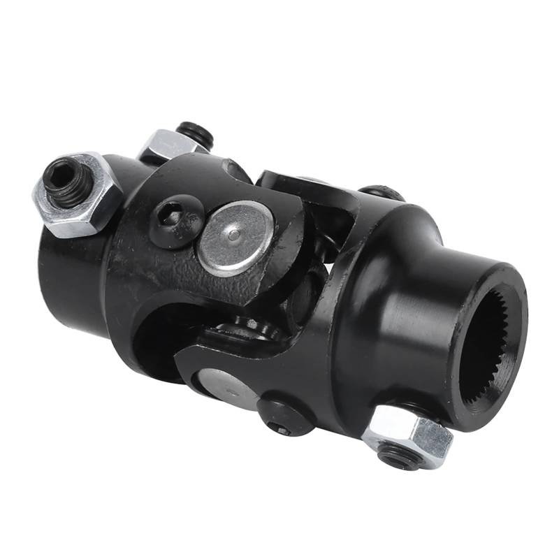 LENKWELLE U-GELENK 3/4 36 SPLINE X 3/4 IN DD VERNICKELT SCHWARZ VERBINDUNG VERBINDUNG Fit für MUSTANG (Schwarz) von Tomvorks