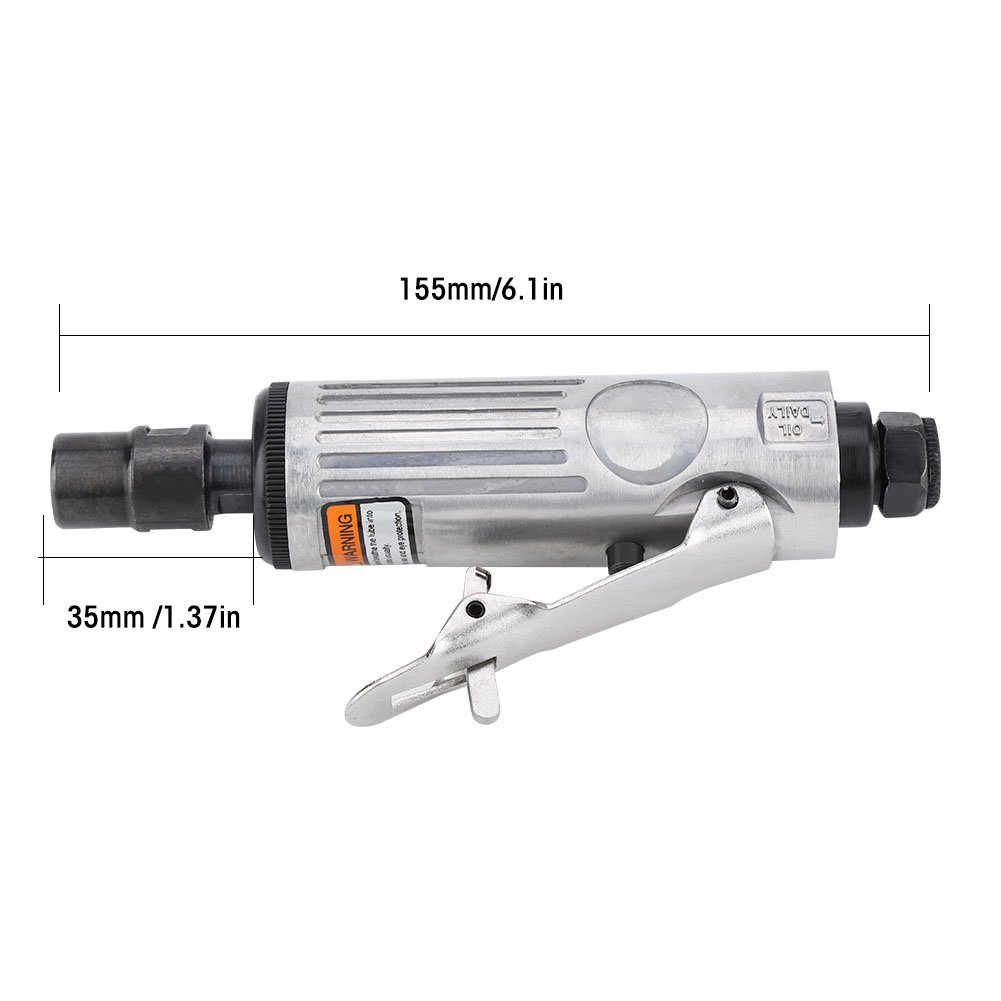 Luft-Sterbenschleifer, Pneumatisches Schleifwerkzeug, Gravur-Polierset, 16-teilig, 1/4 Zoll, 1/8 Zoll, für Handarbeiten von Tomvorks