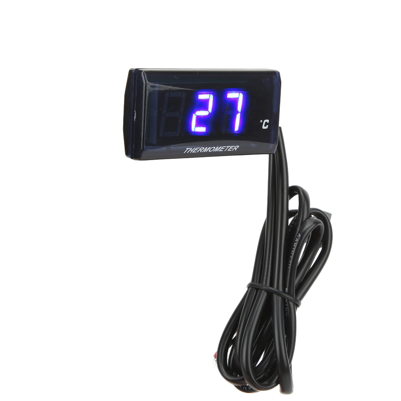 Motorrad-LCD-Wassertemperaturanzeige, Universelles Digitales Thermometer für Motorräder (Blaue Hintergrundbeleuchtung) von Tomvorks