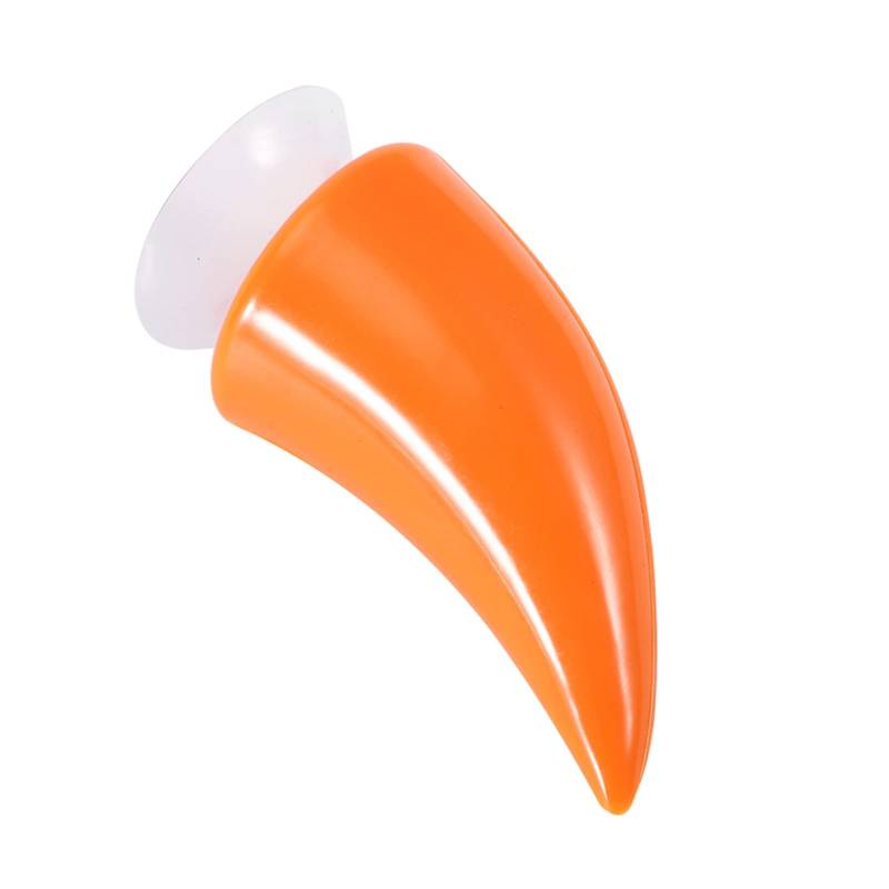 Motorradhelm Dämon Horn Dekoration Zubehör für Verschiedene Vorlieben Rot Schwarz Orange Grün Rosa (Orange) von Tomvorks