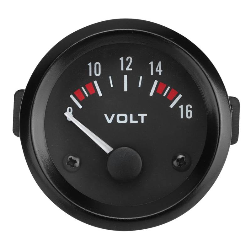 Spannungsmesser, Auto-Universal-12-V-Voltmeter, 52 Mm 2 Zoll, 8–16 V, BX100007, überwachen Sie die Spannung Ihres Fahrzeugs von Tomvorks