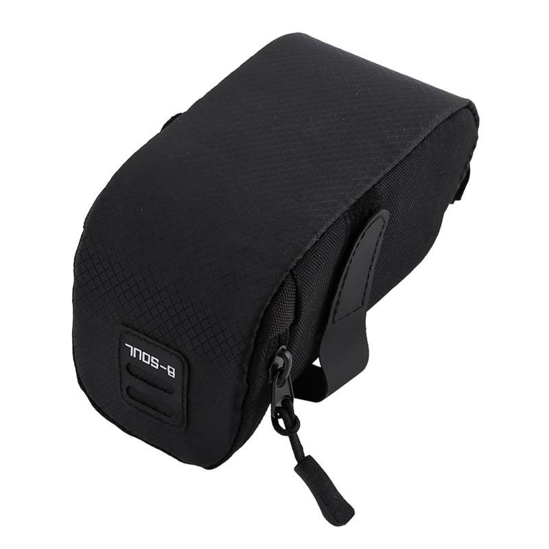 Tomvorks B Superleichte Fahrrad-Hintersattel-Fahrradsitztasche, Hecktasche, Paket Unter Dem Sitz, Aufbewahrungstasche für Radfahrer, Road Mountain (Schwarz) von Tomvorks