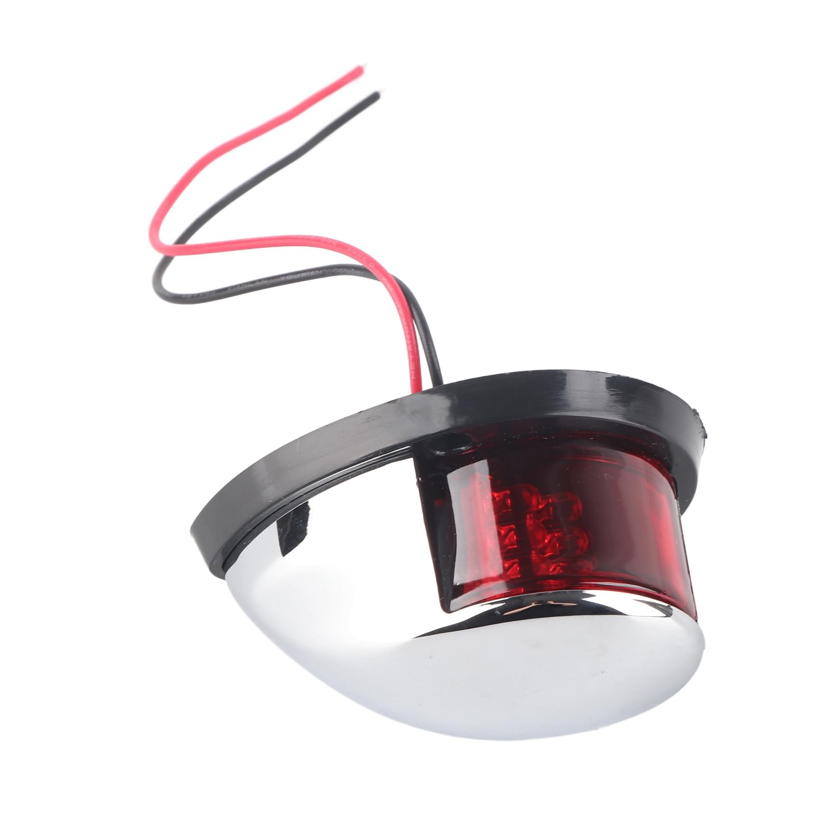 Tomvorks Navigationslicht für Boote, 12 V, 8 W, Rot-grüne LED – Buglicht, Marine-Segellicht mit Edelstahlgehäuse, Tropfenförmiges Design von Tomvorks