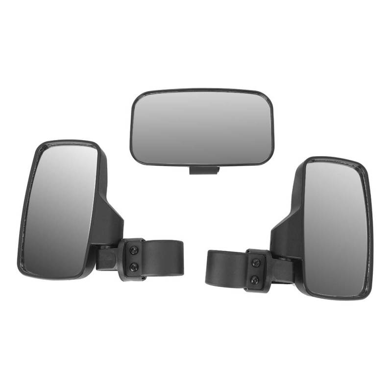 UTV ATV Side Center Rear Wing Mirror Combo Kit, Passend für Commander Wildcat-Modelle, Verbessert die Sicht und Sicherheit von Tomvorks