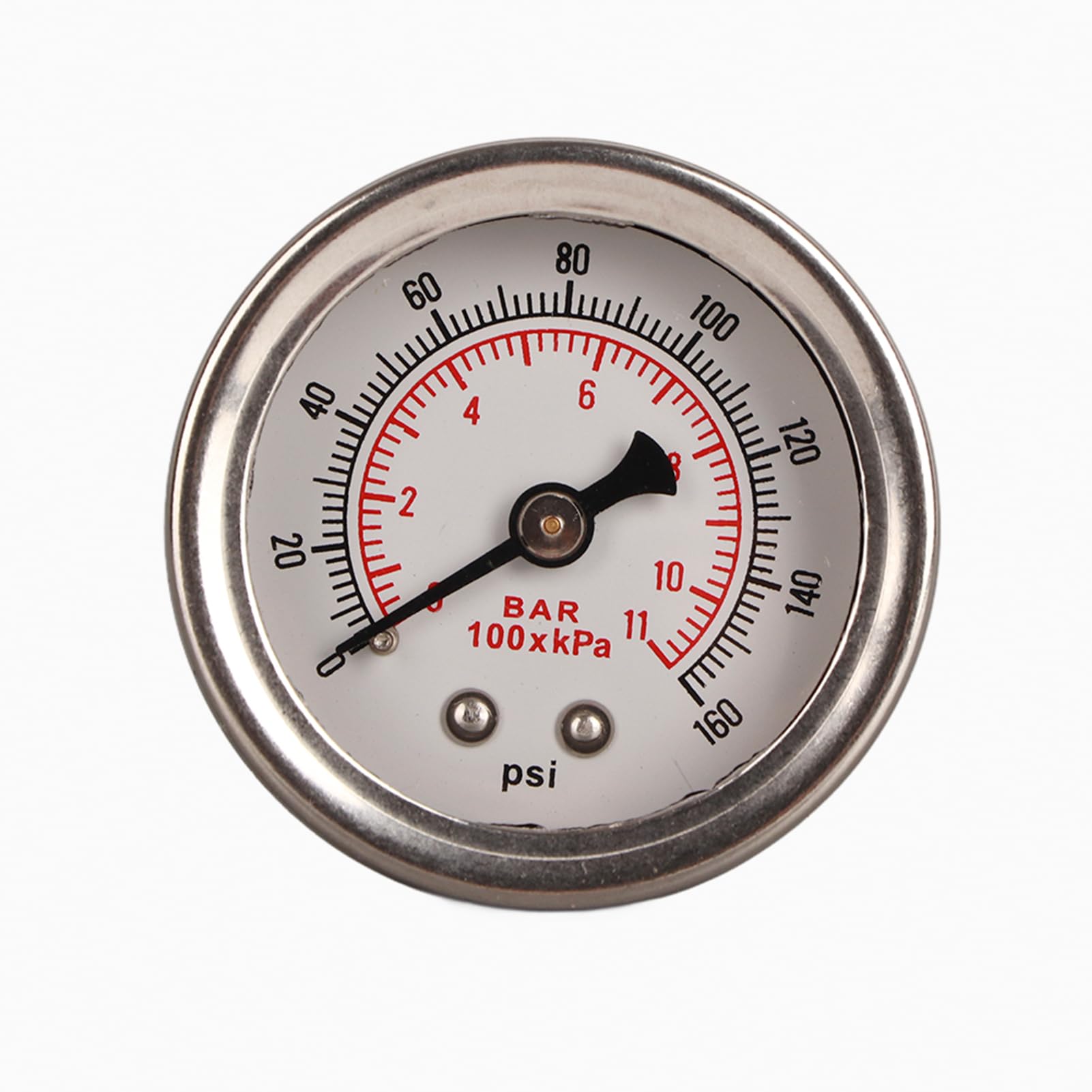 Universeller Einstellbarer Kraftstoffdruckregler mit Manometer-Set für Autos und LKWs, 100 PSI, Rot + Silber (Ganz schwarz) von Tomvorks