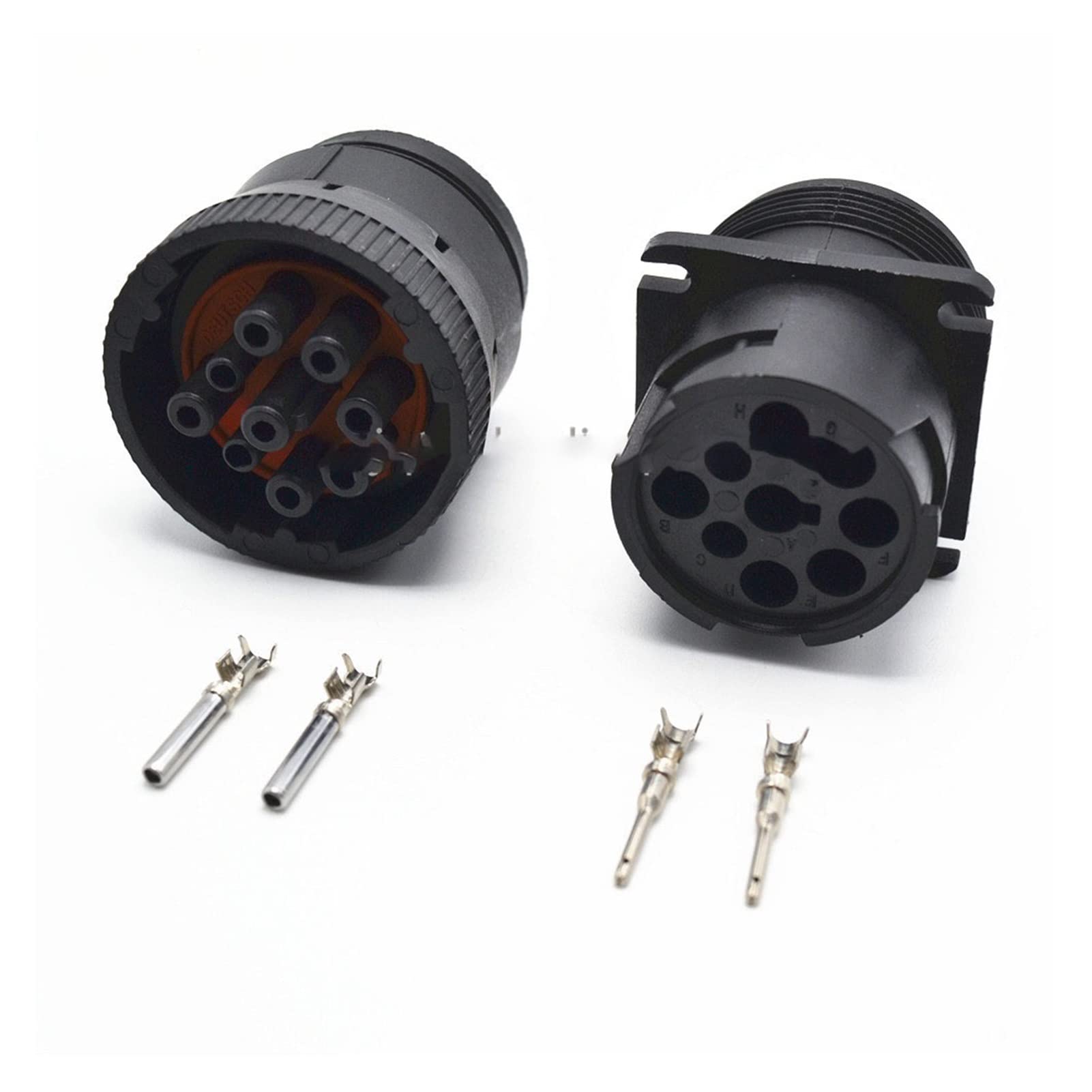 Ruiting Store 1 satz 9 pin HD16-9-1939S HD10-9-1939P. English Black Circular Aviation Weiblicher männlicher Stecker Fit Compatible den Track J1939(Mael and Female) von Tongkat