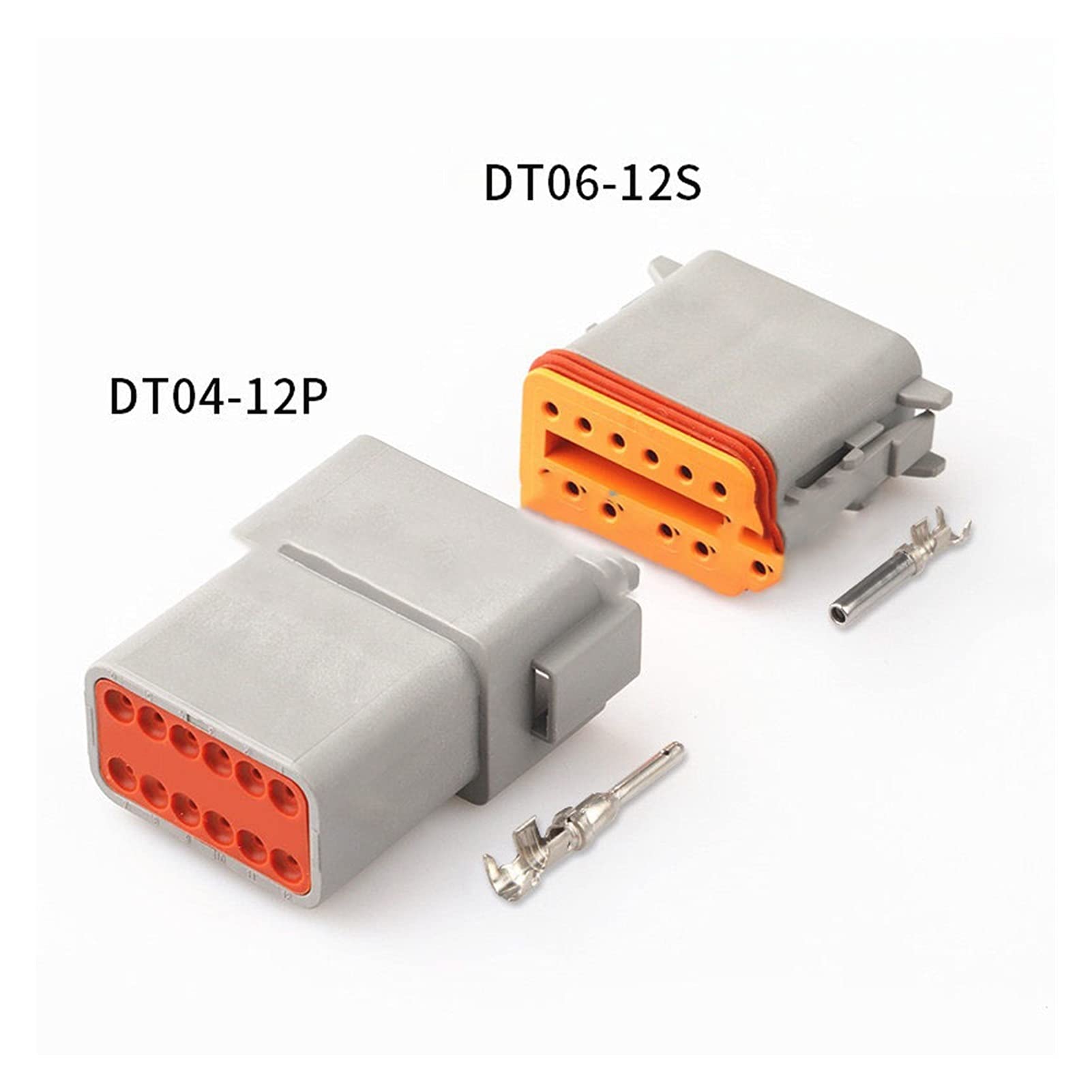 Ruiting Store 1 satz De/uts/ch. Dt. Verbinder DT06-2S / DT04-2P 2P 3P 4P 6P 8P 12P Wasserdichter elektrischer Stecker Fit Compatible Automotor mit Pins 22-1 6awg.(12Pin) von Tongkat