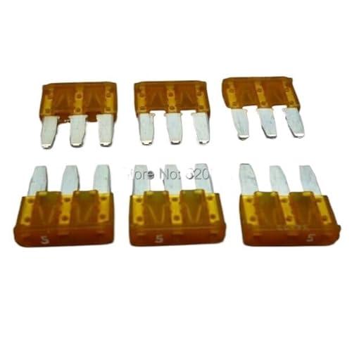 Ruiting Store 2 stücke Auto B1ade Sicherung 5a 7,5a 10a 15a 3pin Bein compatible with the F0rd(Brown) von Tongkat