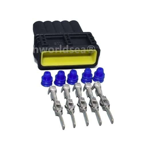 Tongkat Ruiting Store 5-poliger 3,5-mm-5-poliger versiegelter weiblich-männlicher Junior Power Timer JPT-Anschlussstecker 282193-1(1set Male) von Tongkat