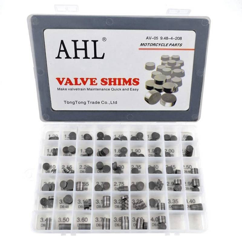 AHL 9.48mm 208 pcs - 4 pro Dicke 1.20mm-4.00mm Ventil Shim Ventile einstellen für Yamaha YZ426F 2000-2002/Yamaha YZ450F 2003-2019/Yamaha YZ450FX 2016-2021/Yamaha YZF-R1 2007-2009 von Tongtong