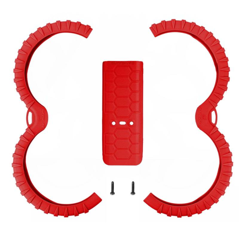 Bumper Schutzring für DJI AVATA 2 Bumper Ring Case Anti-Kratzer Rückseite Schutzplatte Bumper Zubehör (Rot) von Tonguk