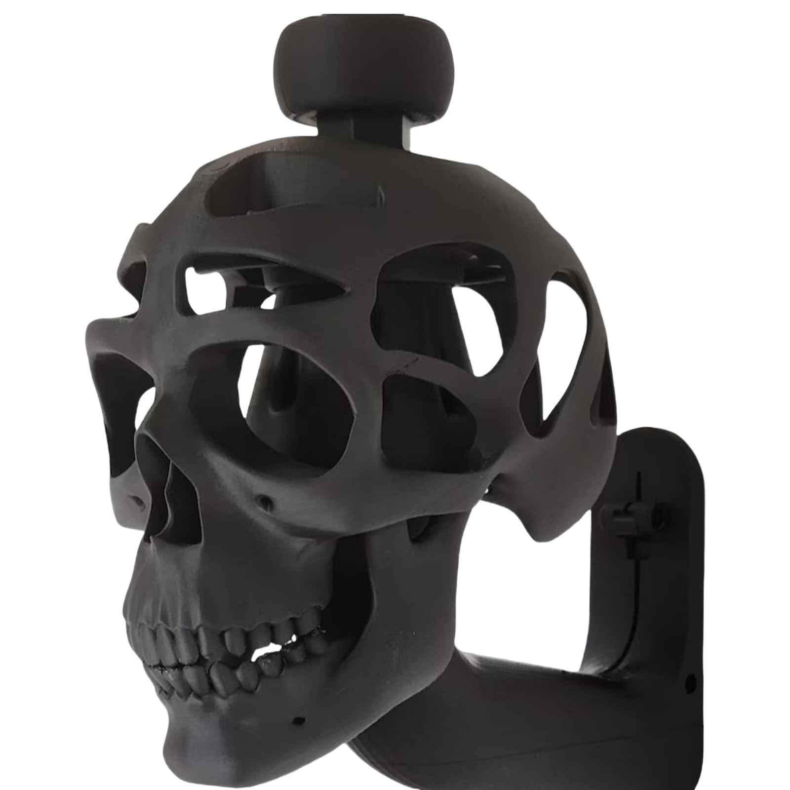 Tongyanji Motorradhelm-Präsentationsständer für Motorradhelme, 3D-Totenkopf-Form, Helmständer, Wandhalterung von Tongyanji