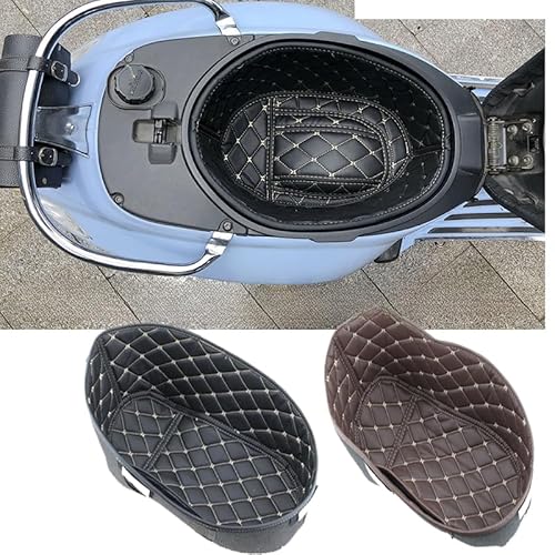 Für Vespa Sprint125 Primavera150 Hinten Stamm Eimer Lagerung Eimer Kissenbezug Abdeckung Matte Decke PU Leder Pad Zubehör (Sprint Prim150) von Tongyaoyao